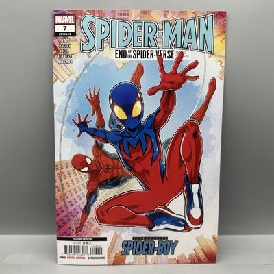 Marvel Comics Spider-Man #7 (2023) - Second Printing - 1st full appearance of Spider-Boy - Luciano Vecchio variant cover art