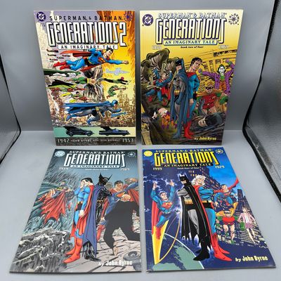 DC Comics Superman & Batman: Generations #2, #3, #4 (1999) and Generations 2 #1 (2001) - John Byrne story and art - Elseworlds...