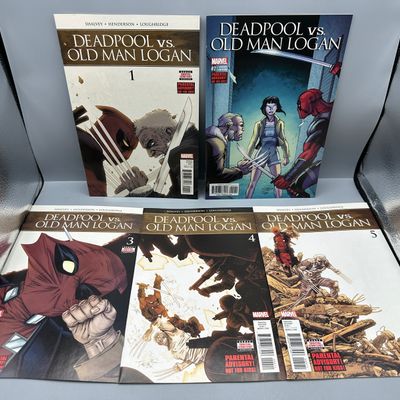 Marvel Comics Deadpool vs. Old Man Logan #1-5 (2017-2018) - Complete 5-issue limited series - 1st meeting of Deadpool and Old Man Logan -...