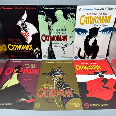 DC Comics Catwoman: When in Rome #1-6 (2004-2005) - Complete 6-issue limited series - Jeph Loeb and Tim Sale creative team