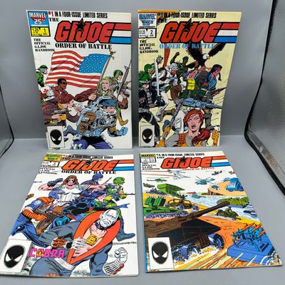 Marvel Comics G.I. Joe: The Order of Battle #1-4 (1986-1987) - Complete Limited Series - Official G.I. Joe Handbook