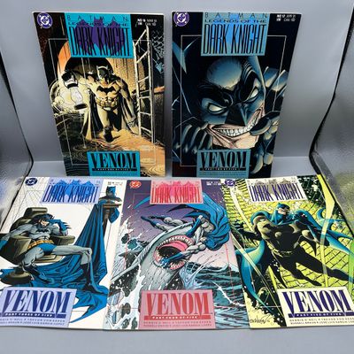 DC Comics Batman: Legends of the Dark Knight #16-20 (1991) - Complete 5-part Venom story arc - Origin of Venom drug
