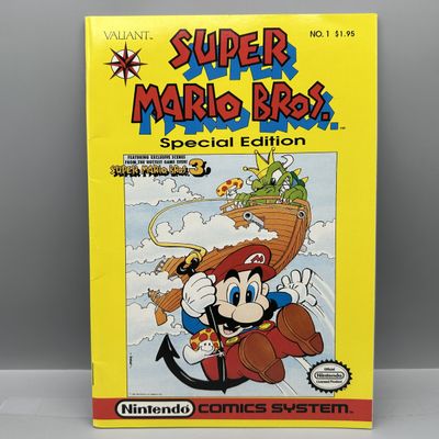 Valiant Comics Super Mario Bros. Special Edition #1 (1990) - Premiere issue - Features Super Mario Bros. 3 exclusive scenes - Tough book