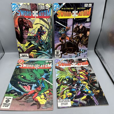 DC Comics Sword of the Atom #1, #2, #3, #4 (1983) - Complete four-issue mini-series - Gil Kane art - First Sword of the Atom persona