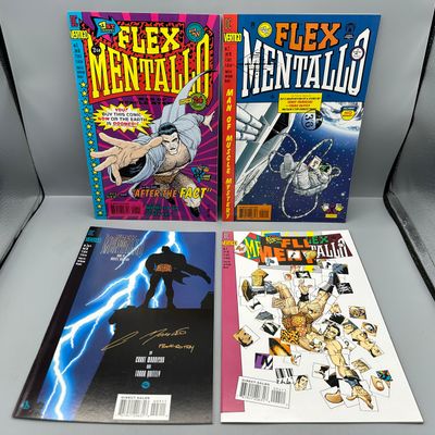 DC Comics Vertigo Flex Mentallo #1, #2, #3, #4 (1996) - Complete 4-issue mini-series