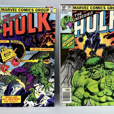 Marvel Comics The Incredible Hulk #260 and #261 (1981) - Sal Buscema art - Newsstand editions