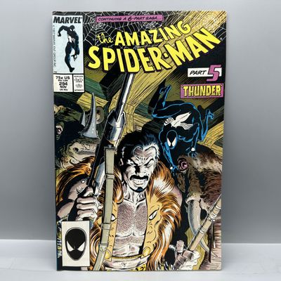 Marvel Comics Amazing Spider-Man #294 (1987) - Kraven's Last Hunt Part 5 - Mike Zeck art - Black costume appearance