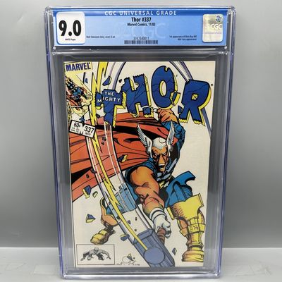 Marvel Comics Thor #337 (1983) CGC 9.0 - 1st appearance of Beta Ray Bill - Walt Simonson story, cover and art