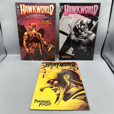DC Comics Hawkworld #1-3 (1989) - Complete Timothy Truman miniseries - Origin of Hawkman and Hawkwoman