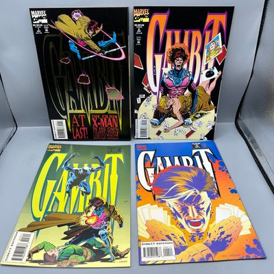 Marvel Comics Gambit #1-4 (1993-1994) - Complete 4-issue limited series - First solo Gambit title - Lee Weeks art