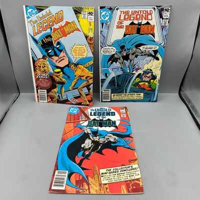 DC Comics The Untold Legend of the Batman #1-3 (1980) - Complete Mini-Series - Issue #1 Signed on splash page by John Byrne