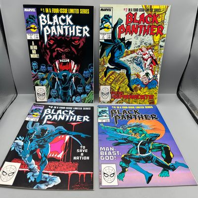 Marvel Comics Black Panther #1-4 (1988) - Complete Four-Issue Limited Series - Denys Cowan and Sam de la Rosa art