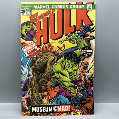 Marvel Comics Incredible Hulk #198 (1976) - Appearance by Man-Thing and The Collector - Jack Kirby cover art