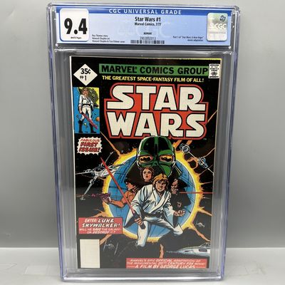 Marvel Comics Star Wars #1 (1977) CGC 9.4 - Whitman 3rd Print Reprint - Movie adaptation - Howard Chaykin art