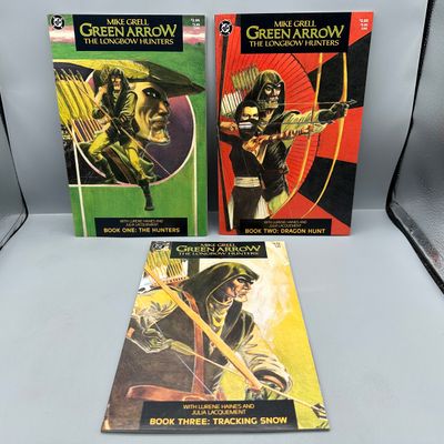 DC Comics Green Arrow: The Longbow Hunters #1-3 (1987) - Complete Limited Series - Mike Grell script and art