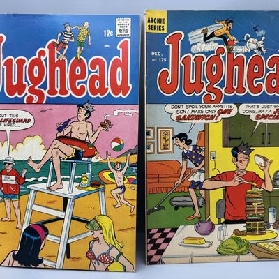 Archie Series Jughead #161 (1968) and #175 (1969) - featuring Harry Lucey artwork