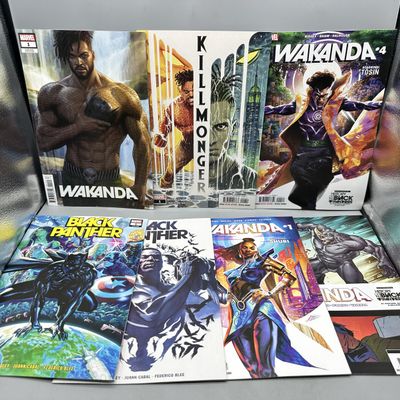 Marvel Comics Black Panther and Wakanda lot of 7 (2018-2023) - Including John Ridley run and BossLogic variant