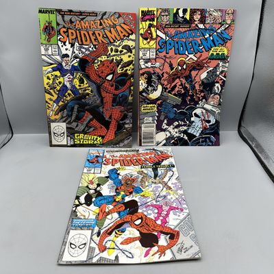 Marvel Comics The Amazing Spider-Man #326, #331, and #340 (1989-1990) - Features guest appearance by The Punisher and 1st appearance of...