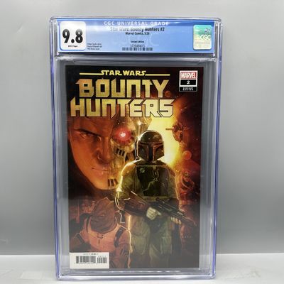 Marvel Comics Star Wars: Bounty Hunters #2 (2020) CGC 9.8 White Pages - 1:25 Phil Noto Variant Cover - Boba Fett appearance