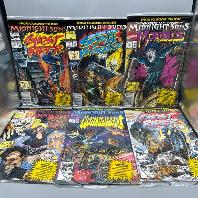 Marvel Comics Rise of the Midnight Sons set of 6 (1992) - Includes Ghost Rider #28, #31 and Four #1 Issues