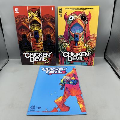 AfterShock Comics Chicken Devil #1 & #2 (2021-2022) - Lot of 3 - Includes Variant - 1st Appearance of Mitchell Moss