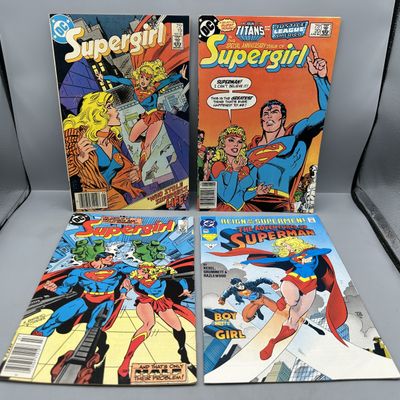 DC Comics Supergirl #19, #20, #21 (1984) and The Adventures of Superman #502 (1993) - Special Anniversary Issue and Reign of the Supermen...