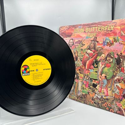 1970 ATCO Records Iron Butterfly "Live" Vinyl Album - SD 33-318