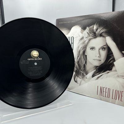 1992 Geffen Records Olivia Newton-John "I Need Love" Maxi-Single Vinyl Record - GEF12-21709