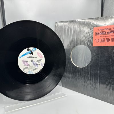 1983 Silver Blue Records Gloria Gaynor "I Am What I Am" Single Vinyl Record - 4Z9 04295