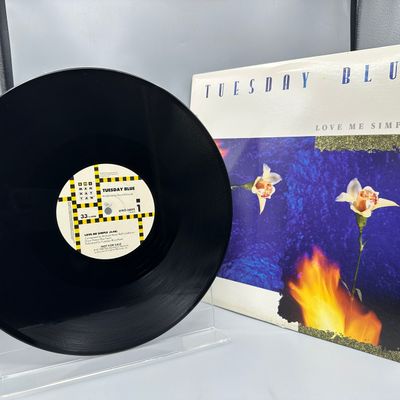 1987 EMI Manhattan Records Tuesday Blue "Love Me Simple" Promo Single Vinyl Record - SPRO-04095