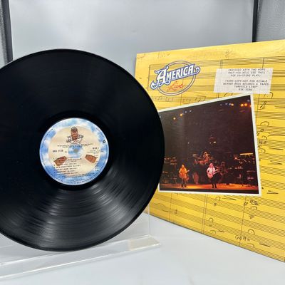 1977 Warner Bros. Records Inc. America "America Live" Promo Vinyl Album - BSK 3136