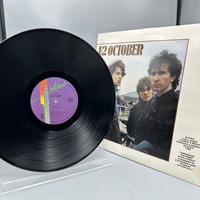 1981 Island Records U2 October Vinyl Album - 90092-1