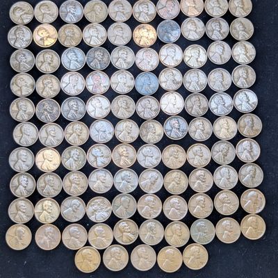 (105) 1920-1929 Lincoln Wheat Cents - Includes Mostly Denver and San Francisco Mint Marks