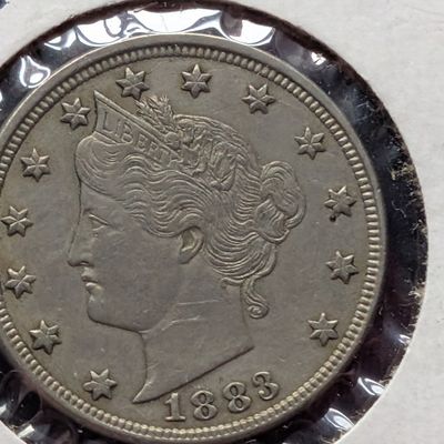 Sale Photo Thumbnail #242: 1883 US Liberty Head "V" Nickel - No Cents Variety
