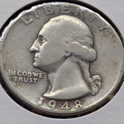 Sale Photo Thumbnail #150: 1948-D Washington Quarter, 90% Silver