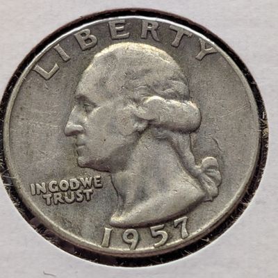 1957-D Washington Quarter, 90% Silver