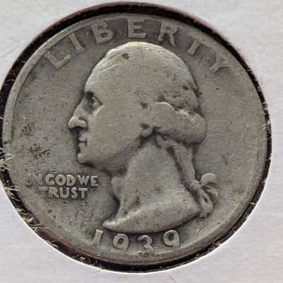 Sale Photo Thumbnail #384: 1939-S Washington Quarter, 90% Silver
