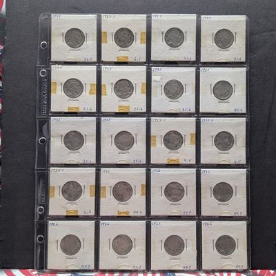 (20) 1923-1926 US Indian Head Buffalo Nickels - Including 1923-S, 1925-D, and 1925-S