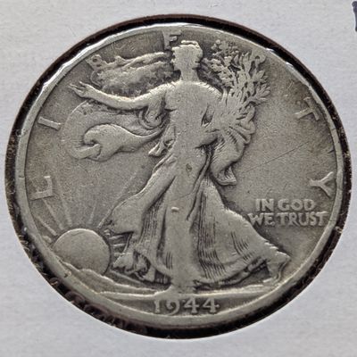 1944-D Walking Liberty Half Dollar, 90% Silver