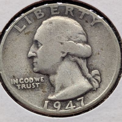 1947-D Washington Quarter, 90% Silver