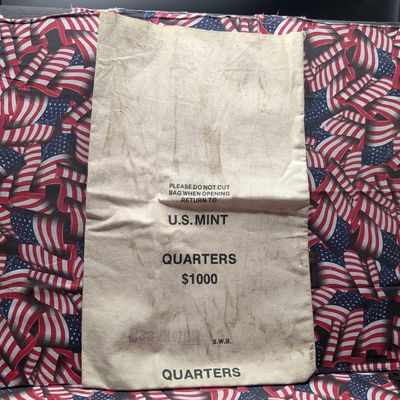 Sale Photo Thumbnail #397: 1999 US Mint $1,000 Quarters Canvas Coin Bag