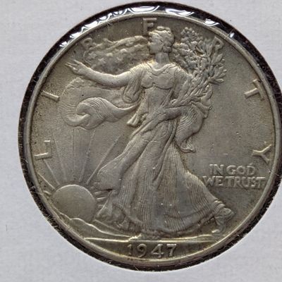 Sale Photo Thumbnail #157: 1947-P US Walking Liberty Half Dollar, 90% Silver