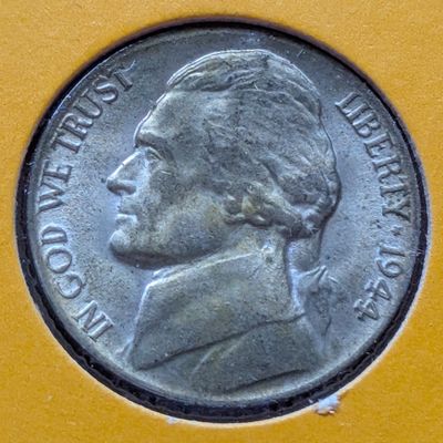 Sale Photo Thumbnail #162: 1944-P Wartime Jefferson Nickel, 35% Silver
