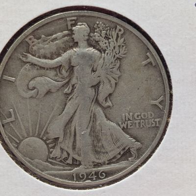 Sale Photo Thumbnail #427: 1946-S Walking Liberty Half Dollar, 90% silver