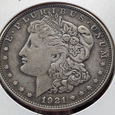 Sale Photo Thumbnail #309: 1921-S Morgan Silver Dollar, 90% Silver, 26.73g