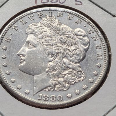1880-S Morgan Dollar, 90% Silver, 26.73g