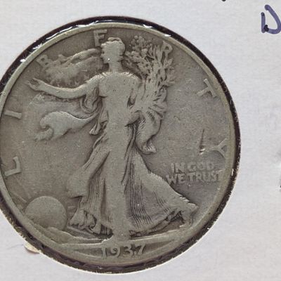 Sale Photo Thumbnail #220: 1937-D Walking Liberty Half Dollar, 90% Silver