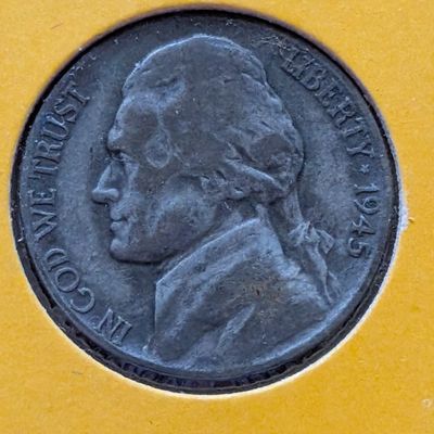 Sale Photo Thumbnail #207: 1945-P Wartime Jefferson Nickel, 35% Silver