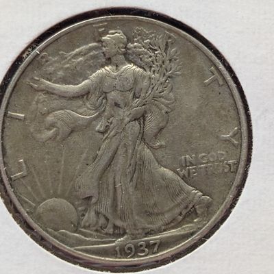 Sale Photo Thumbnail #211: 1937-P Walking Liberty Half Dollar, 90% Silver