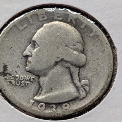 Sale Photo Thumbnail #240: 1938-S Washington Quarter Dollar, 90% Silver